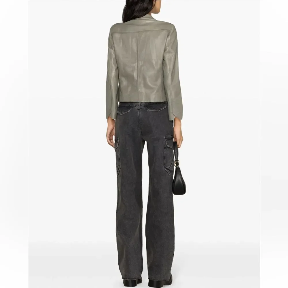 $798 Zadig&Voltaire Liams leather blazer NWT XS - Picture 3 of 13